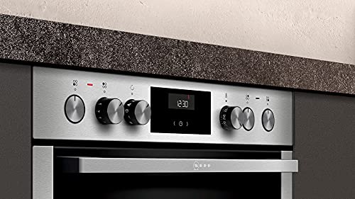 NEFF E1CCE4AN1, N 50, Einbauherd mit CircoTherm, 7 Beheizungsarten, LCD Display, voll versenkbare Bedienknebel, EasyClean, EasyClock, Made in Germany – Bild 3