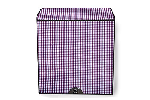 Image of Stylista Washing Machine Cover Compatible for semi Automatic LG P9032R3SM 8 Kg Plaid Pattern