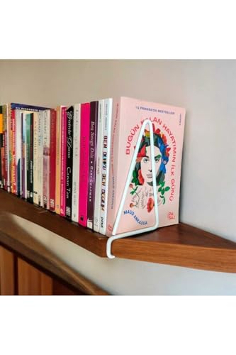 EceAksesuar Kitap Tutucu ve Metal Kitap Desteği 2'li Paket beyaz