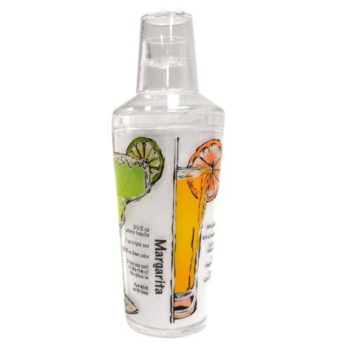 Norpro Sunrise Cocktail Shaker With Strainer, 18 Ounces #TOP2