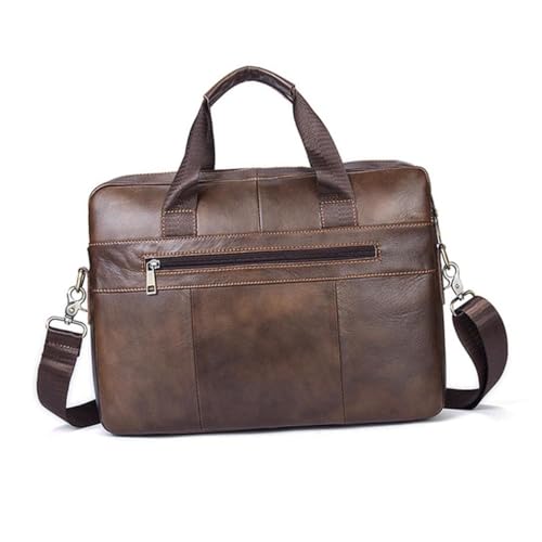 NUOBESTY Men's Business Briefcase and Shoulder Bag Large Capacity Handbag for Professionals Stylish Coffee Messenger Bag for Work and Travel