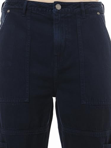 Image of Bewakoof Men Mid Rise 100% Cotton Solid Straight Fit Jeans|Straight Fit Jeans - Regular Fit | Classic Denim Pants | Everyday Casual