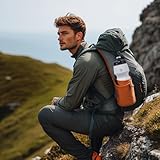 GLEKGLEK Cycling Water Bottle 24oz, Reusable Sport Water Bottle 750ml for Outdoor, Gym, Running (Black/White) - Image 6