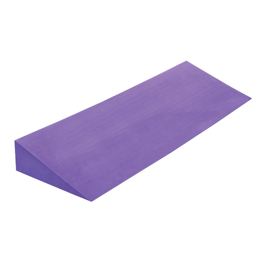 Yoga-Mad Cale de yoga EVA | Mousse EVA légère | Cale de yoga antidérapante pour poignets et mains | Cale inclinée pour professionnels et débutants en yoga et pilates (violet)