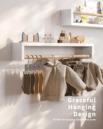 image for Seocry Nursery Book Shelves - 4 Pack, Wall Book Shelves for Bedroom Ki