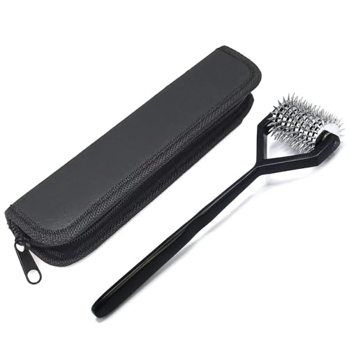 Wartenberg-Neuro-Pinwheel-Diagnostic-Instrument-Sensory-Wartenberg-Pinwheel-10-Head-Strong-Wheel-Stainless-Steel-Nerve-Tester-Black-with-Carry-Case-MBP-07