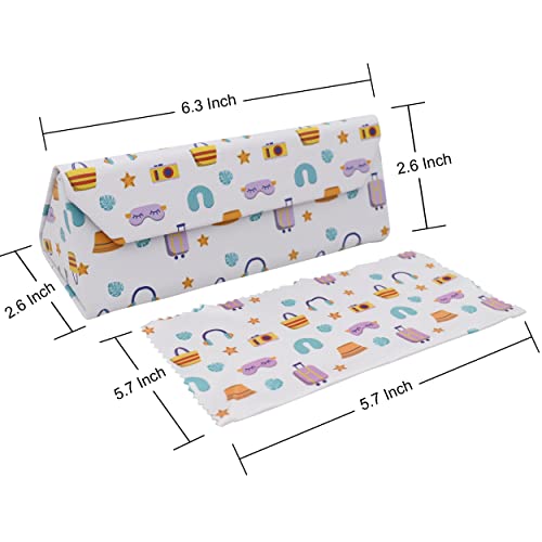 Image of Real Sic Glasses Case for Men and Women - Magnetic Folding Hard Shell Sunglass Holder - Inspired by Activities /Hobbies