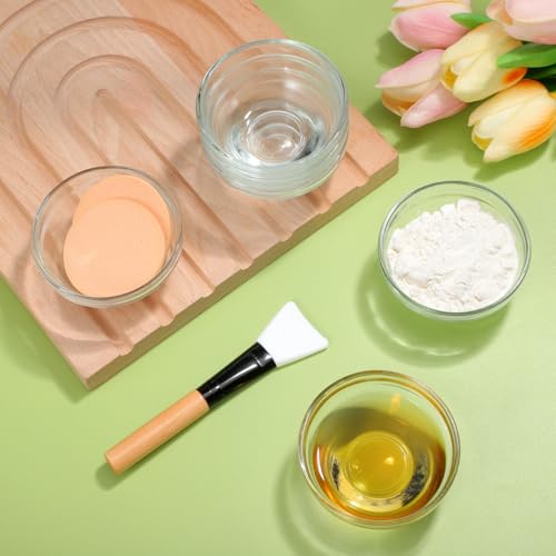Set de 10 Tazones de Vidrio Transparentes para Mascarilla Facial miniatura 6