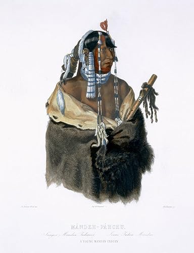Tableau Mandehpahchu par Karl Bodmer | Toile d'Art Inspirante et Historique 60x90