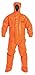 DuPont - TP199TORXL0002BN - Tychem 6000 FR Coverall, Respirator Fit Hood, Elastic Wrists, Attached Socks with Outer Boot Flaps, Taped Seams, Orange, XL (Berry Amendment Compliant)