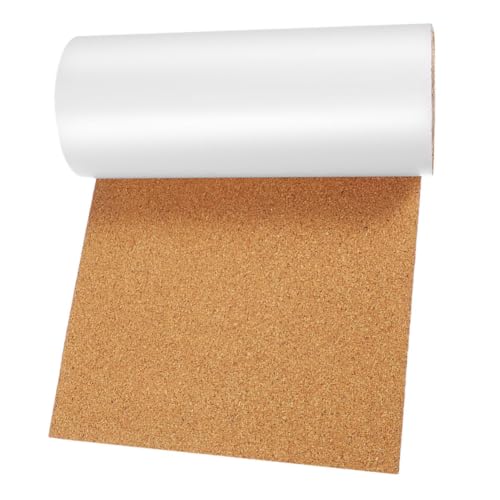 Healvian Rollo y Promover un Estilo de Vida para Mejorar la Organización de Revestimiento de Corcho Autoadhesivo Material de Corcho Beige para Cajones de Baño y Estantes de Cocina