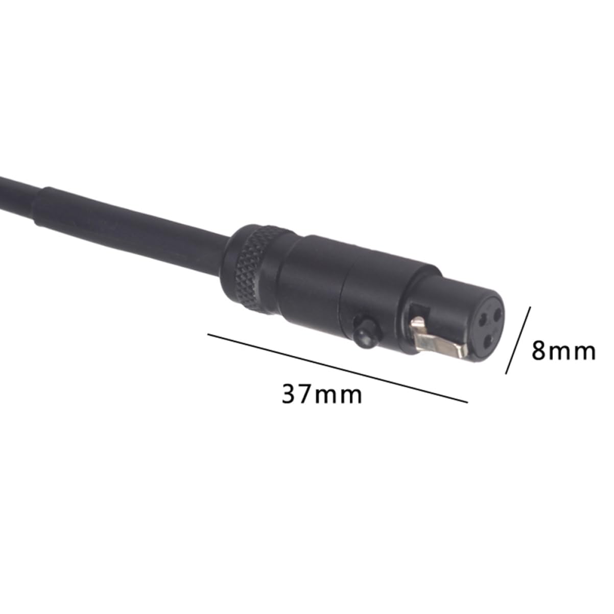 Toyvian 3 Pezzi 3 Pin Mini Maschio A Femmina Cavo Di Prolunga Microfono Schermato Ad Alta Fedeltà Nero Per Telecamere