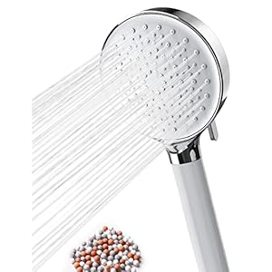 Newentor Shower Head, Ionic Shower Head Handheld Contains 6 Sprays Water Saving Power Shower Head High Pressure for Hard…