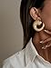 Statement Earrings for Women Chunky Gold Earrings Big Spiral Large Swirl Earings Geometric Trendy Earring Fashion Jewelry Gifts (gold)