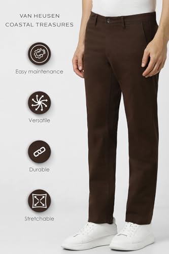 Image of Van Heusen Men Regular Fit Casual Pants