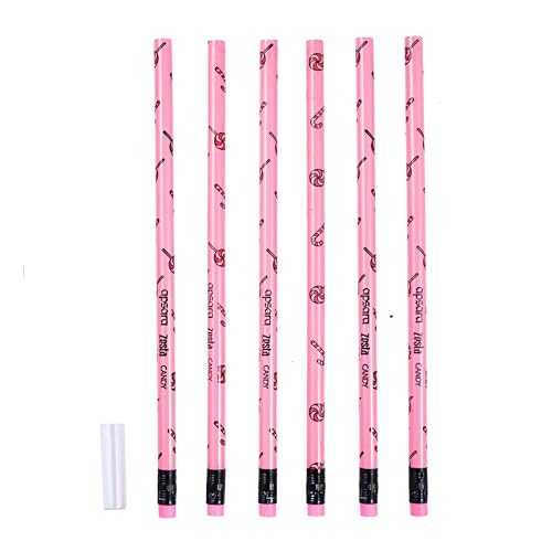 Image of Apsara Zesta Scented Pencils | Tropical Orange, Candy & Peppermint 3 Unique Fragrances | Eraser Attached & Pencil Cap Included, Pack of 18