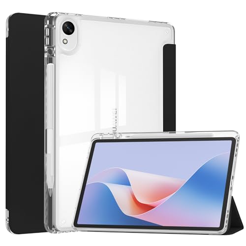Case for Huawei MatePad 11.5S 11.5 inch 2024,Premium PU Leather Foldable Stand Smart Protective Cover with Pencil Holder Auto Sleep Wake Case for Huawei MatePad 11.5S 11.5 inch 2024 (Black)