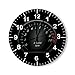 VinMea Decorative Wall Clock Silent Non Ticking Car Dial Automotive Themed Home Decor Wall Clock Round 12 Inches
