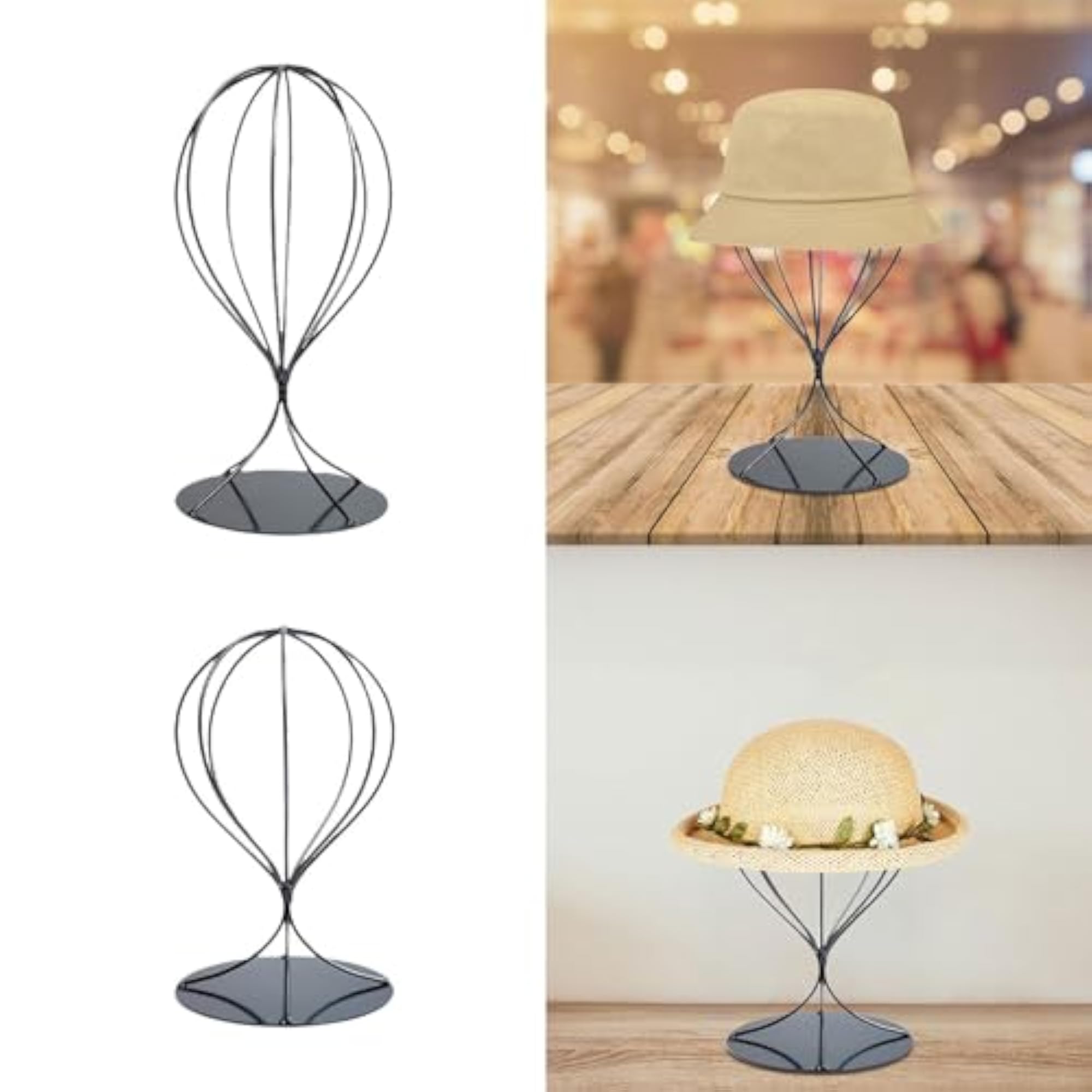 Hat Display Rack with Stable Base, Home Decoration