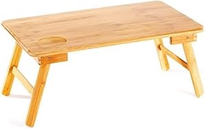 サイド テーブル ベッドソファベッドトレイ勉強のテーブルの折り畳み式携帯竹コンピュータースタンドラップトップデスクノートブックデスクノートパソコンテーブル アルミ製折り畳み式ノートパソコンスタンド ベッドでもソファでも、自由にパソコンを