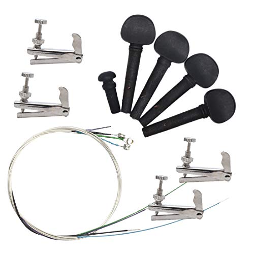 Timiy Violin Tuning Set including Tuning Pegs, Fine Tuners and Strings