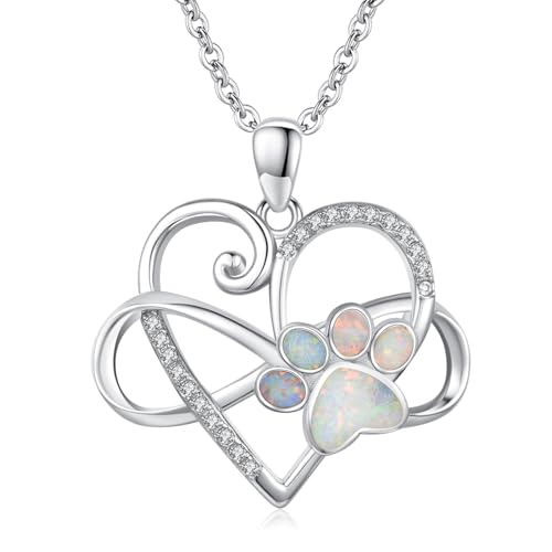 Dog Cat Necklace Pendant 925 Sterling Silver Pet Jewelry Gifts for Women