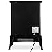 Imagen de Deuba Chimenea Eléctrica de Pie Estufa Calefactor Efecto Llama LED Calefacción 2000W Decorativo Negro
