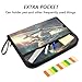 ALAZA Astronaut Cat Skateboarding Expandable Filing Folder Storage Organiser Box Files, 13 Pockets Zip Filing Folders for Home or Office Documents