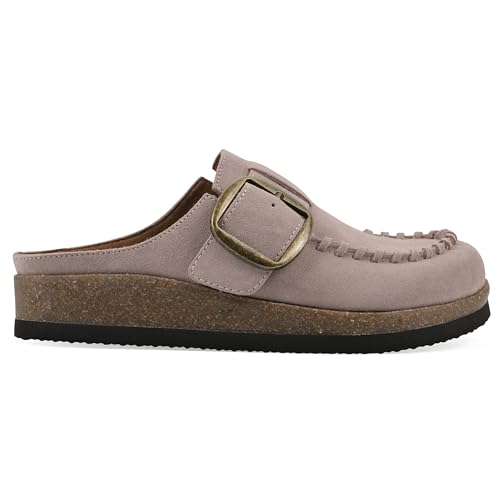WHITE MOUNTAIN Women's Bayberry Buckle Signature Comfort-Molded Footbed Mule3
