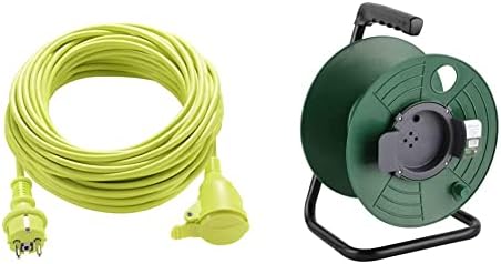 Enrouleur électrique 25 M Brico Dépôt Enrouleur Masterplug Pro-XT 25m - Rallonge étanche IP55 Avec 3 Prises Schuko Pour Chantier Et Usage Pro 25m Professionnel