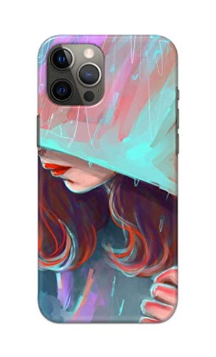 Image of PRINTFIDAA Pretty Woman Under The Umbrella Painting Printed Designer Hard Case for Apple iPhone 13 Pro, A2638, A2483, A2636, A2640 Back Cover -(e) RPM1007