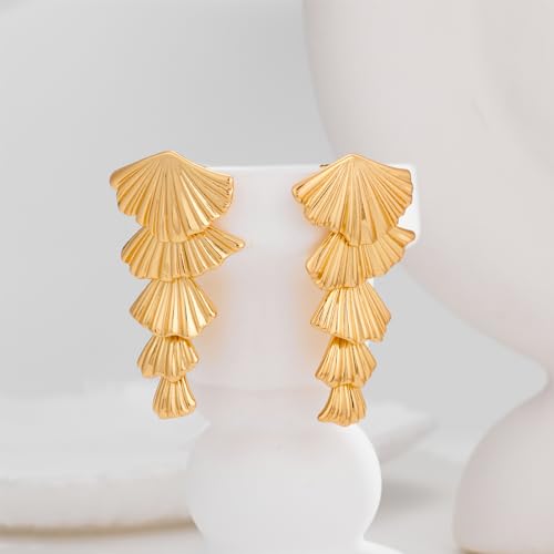 Gold/Silver Shell Dangle Earrings for Women Seashell Drop Dangle Earrings Ocean Beach Earrings Summer Jewelry3