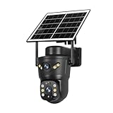Compatibilité ultra-claire 8MP 4K et V380 Pro - La caméra solaire WiFi V380 Pro 8MP 4K capture des détails nets, idéale for la surveillance de sécurité CCTV extérieure de jour comme de nuit.