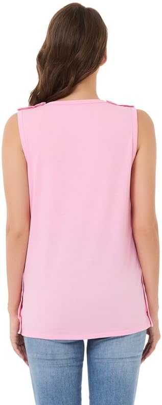 Post Surgery Magnetic Button Shirt for Women – Sleeveless Recovery Tank with Full Magnetic Closures on Shoulders & Sides - Image 6