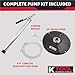K Tool International 73993 Lever Action Bucket Pump with 4' PVC Hose for Garages, Repair Shops, and DIY, 5 Gallon, 2.14 oz. Per Stroke, 12