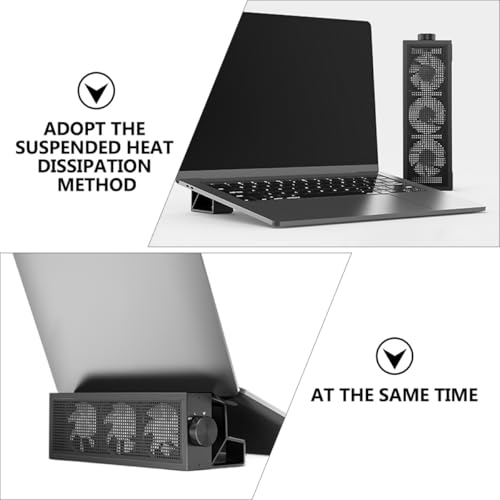 Base para laptop con ventiladores RGB y disipación de calor miniatura 3