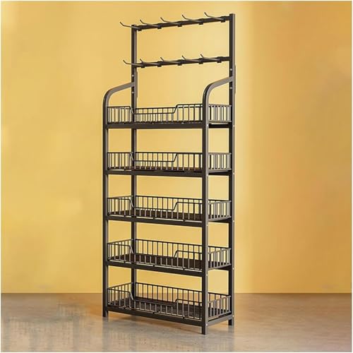 Étagère de supermarché compacte pour optimiser une cuisine encombrée