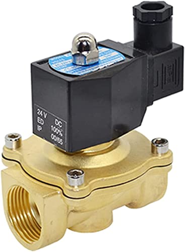 Vanne d'eau en laiton électrovanne 220V DN25 1 pouce IP65 normalement fermée eau huile - 4