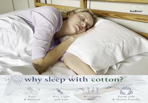 Shandreamz 400COTTONFITTEDSHEETS Three Quarter White Fitted Sheet, Soft 400 Thread Count 100% Cotton, Long Staple Combed Pure Natural Cotton Sheet thumb #4