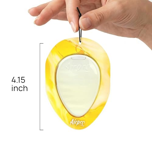 Image of Airpro Essentials Citrus Grove Hanging Gel Car Air Freshener | Leak-Proof Car Perfume | Long Lasting 30 Days | Energizing Citrus Fragrance | Hanging Car Perfume | Car Accessories 2026 (11.3g)