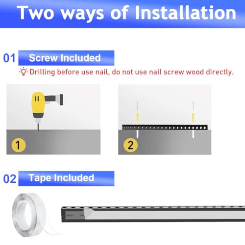 Image of Serplex 2Pcs 15.7 Inch Cable Raceway PVC Wire Concealer Kit for Office | Under Desk Cord Organizer with Side Cable Eyelets, Under Desk Cord Organizer with Cable Management Power Cable Channel