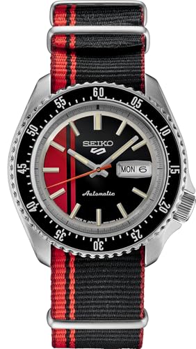 Image of SEIKO Automatic Watch for Men - 5 Sports - Day /Date Calendar, LumiBrite Hands and Markers, and Rotating Bezel, 100m Water-Resistant