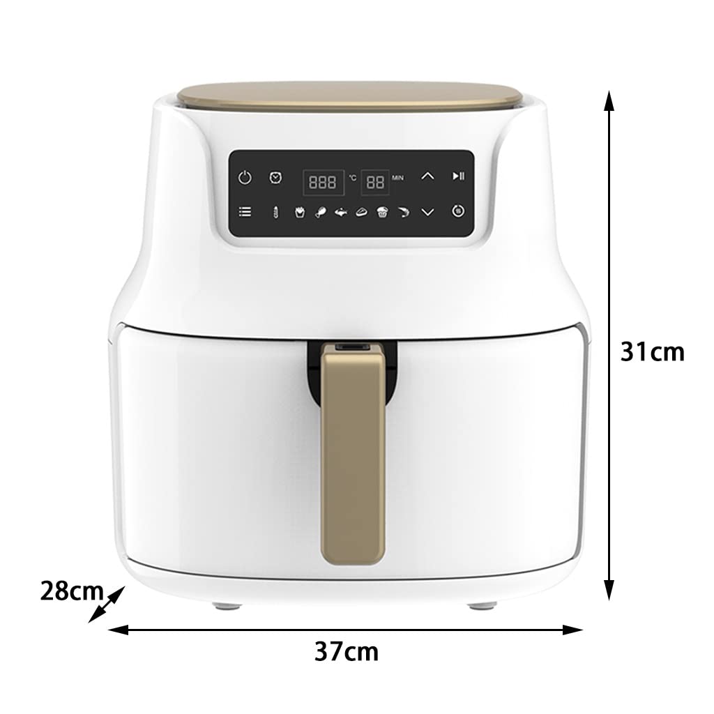 Friggitrici Friggitrice Ad Aria Friggitrice Elettrica Automatica Multifunzionale per Uso Domestico Friggitrice Intelligente Non Friggitrice di Grande capacità 1500 W Ad Alta Potenza