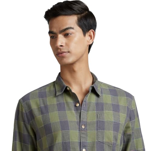 Image of Pepe Jeans Men's Regular Fit Full Sleeve Checkered Cotton Casual Shirt | Check Shirt for Man | Smart & Stylish | Multiple Styles | Mens Casual Shirts