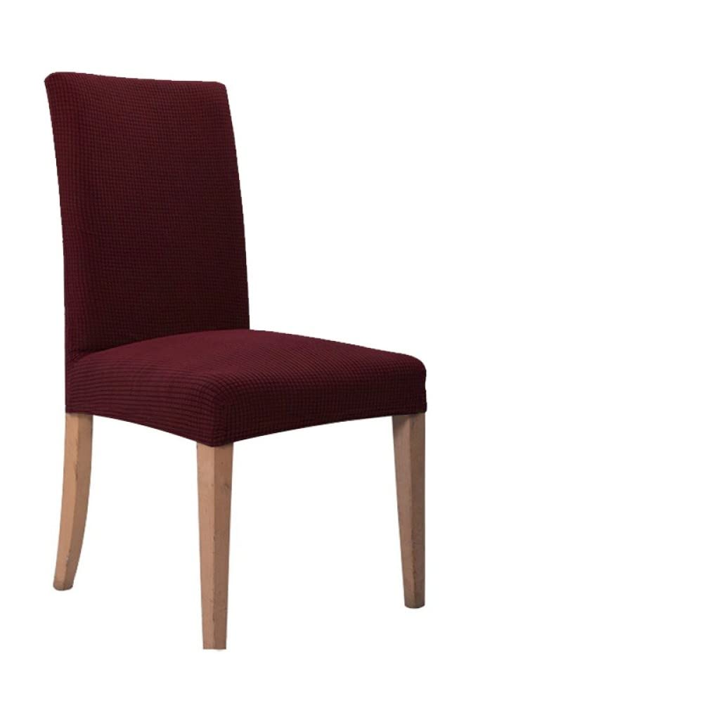 Housse de chaise de salle à manger extensible bordeaux créez un salon chaleureux