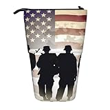 Étui À Crayons Rétractable Journée Des Forces Armées Américaines Trousse Scolaire Durable Portable Trousse Retractable Crayon, Pour Les Enfants, Adultes, Fournitures De Bureau