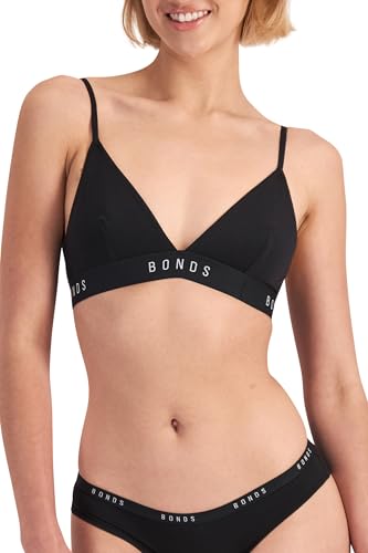 Bonds Women's Bralette Bra, Luxe Originals Bralette, Cotton/Modal-blend Stretchy, Adjustable Triangle Bra