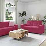 Design moderne et adaptable Canapé bordeaux en velours avec design épuré et lignes géométriques, modulable et réversible, idéal pour salon, séjour, chambre ou bureau au style scandinave, moderne ou vintage.