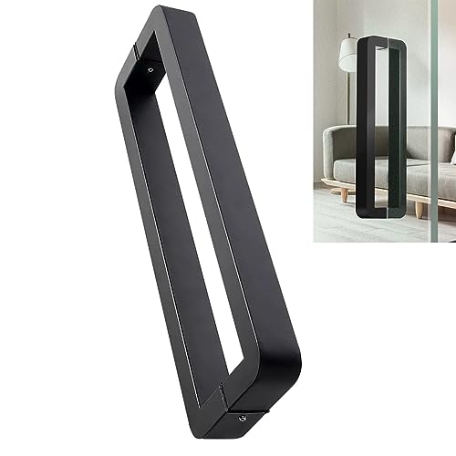 Cokritsm Black Stainless Steel Shower Door Handle 300mm Hole to Hole Center