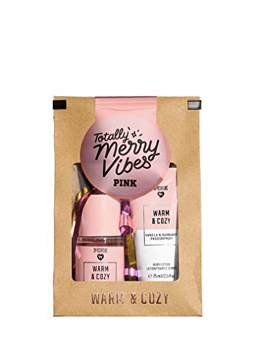 Victoria Secret Pink Warm and Cozy Gift Set 2.5 oz Mist and 2.5 oz Body Lotion